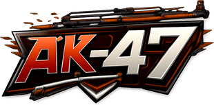 ak 47 লাল গেমিং লোগো